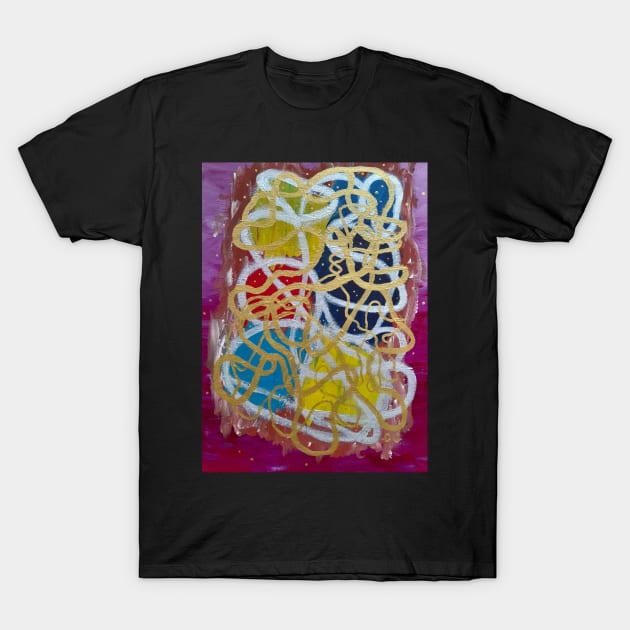Abstract design from my original Acrylic painting T-Shirt by GarryGreenwood